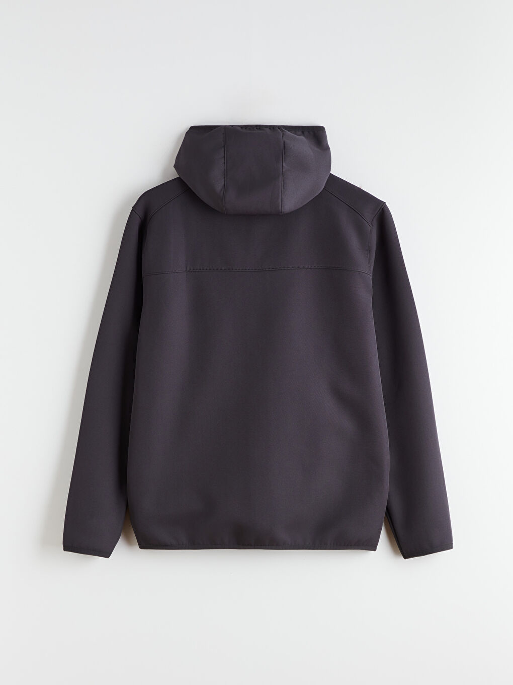 Antrasit Standart Kalıp Kapüşonlu Erkek Mont-11