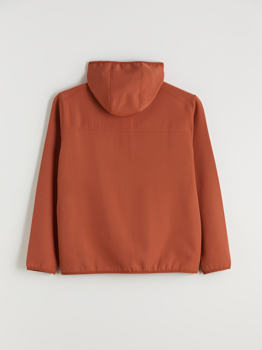 Kahverengi Standart Kalıp Kapüşonlu Erkek Mont-7