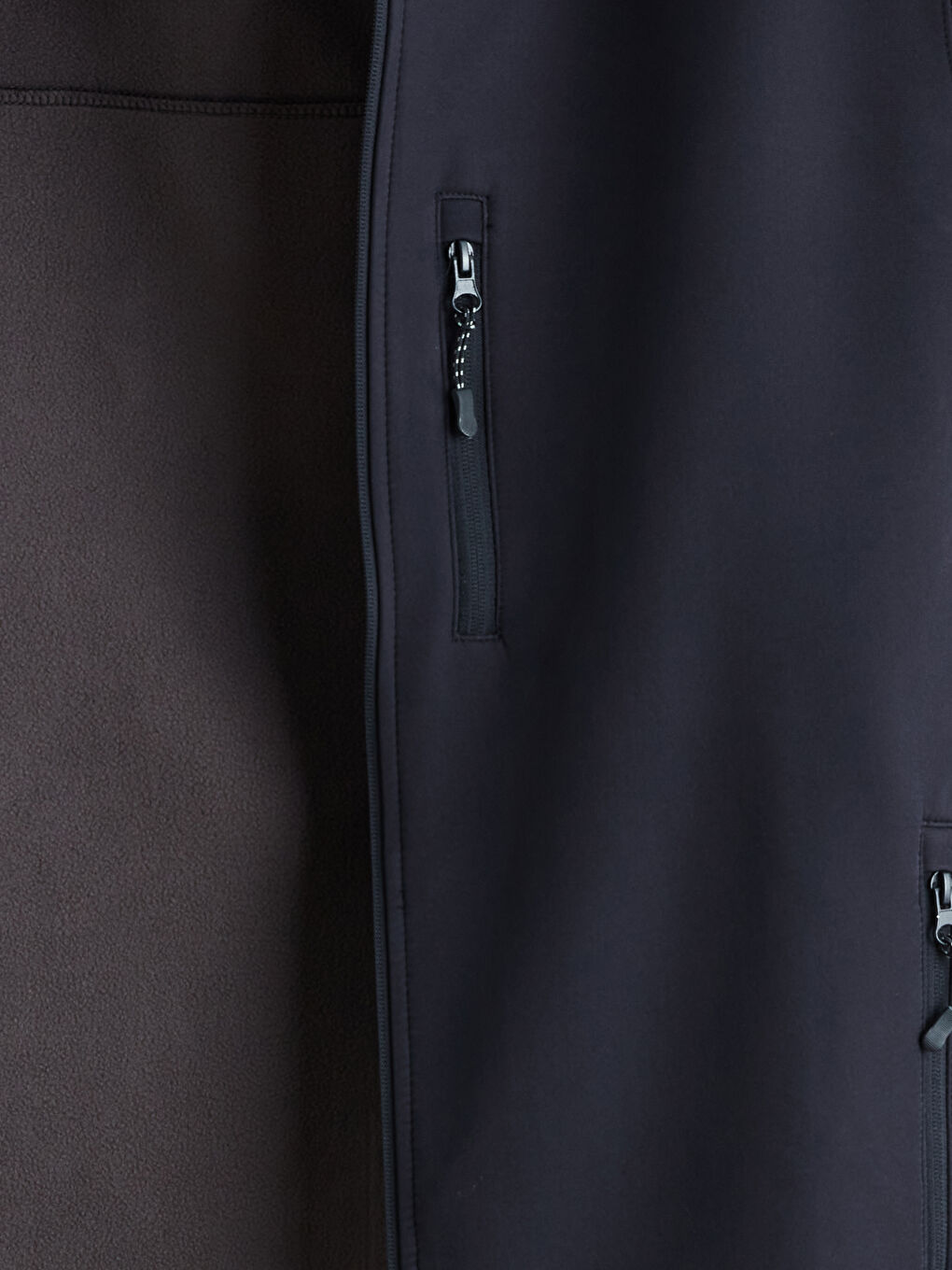 Lacivert Standart Kalıp Kapüşonlu Erkek Mont-3