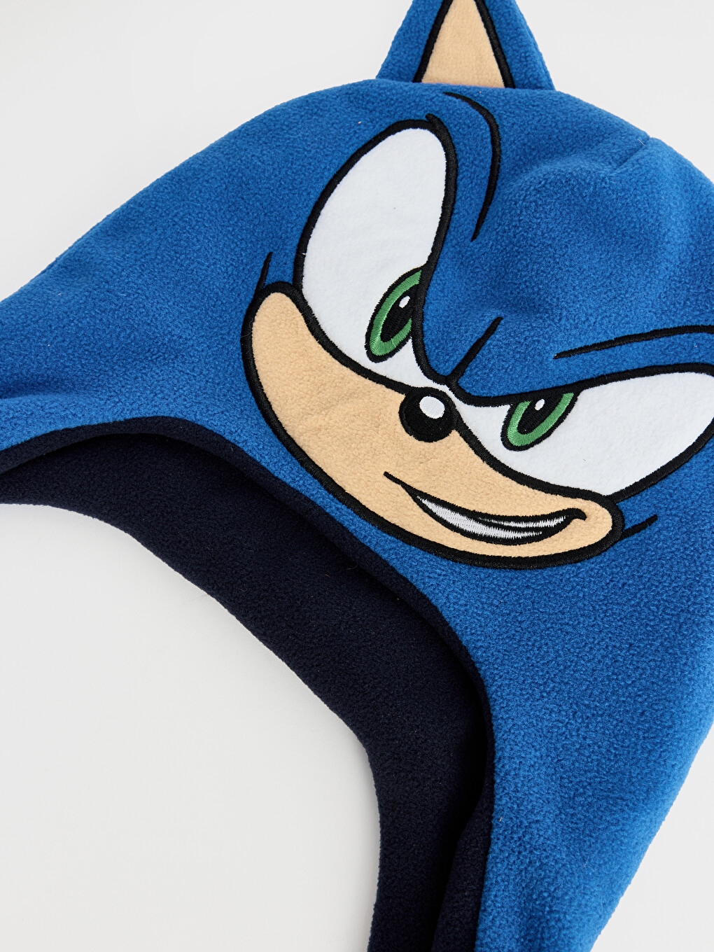 Mavi Sonic Baskılı Erkek Çocuk Kar Şapkası-2