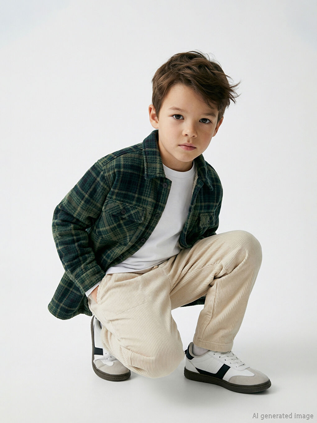 Plaid Boys' Shirt Jacket