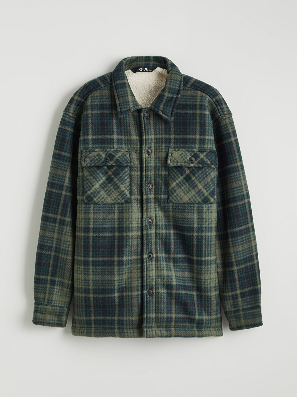 Yeşil Ekose Erkek Çocuk Gömlek Ceket