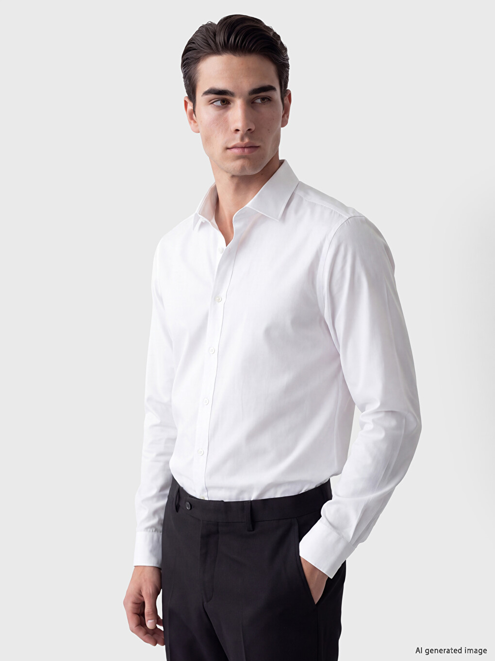 Slim Fit Men's Basic Shirt