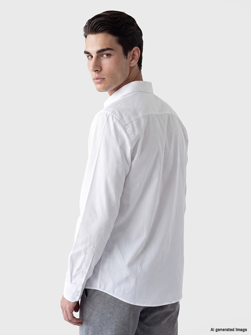 Regular Fit Oxford Men's Basic Shirt-2