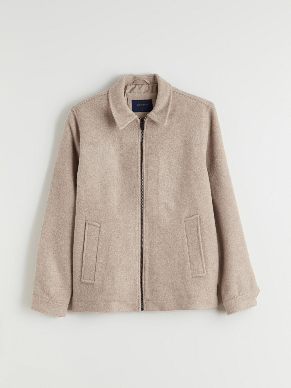 ерлерге арналған стандартты пішім жағалы мойын каше пальто-5