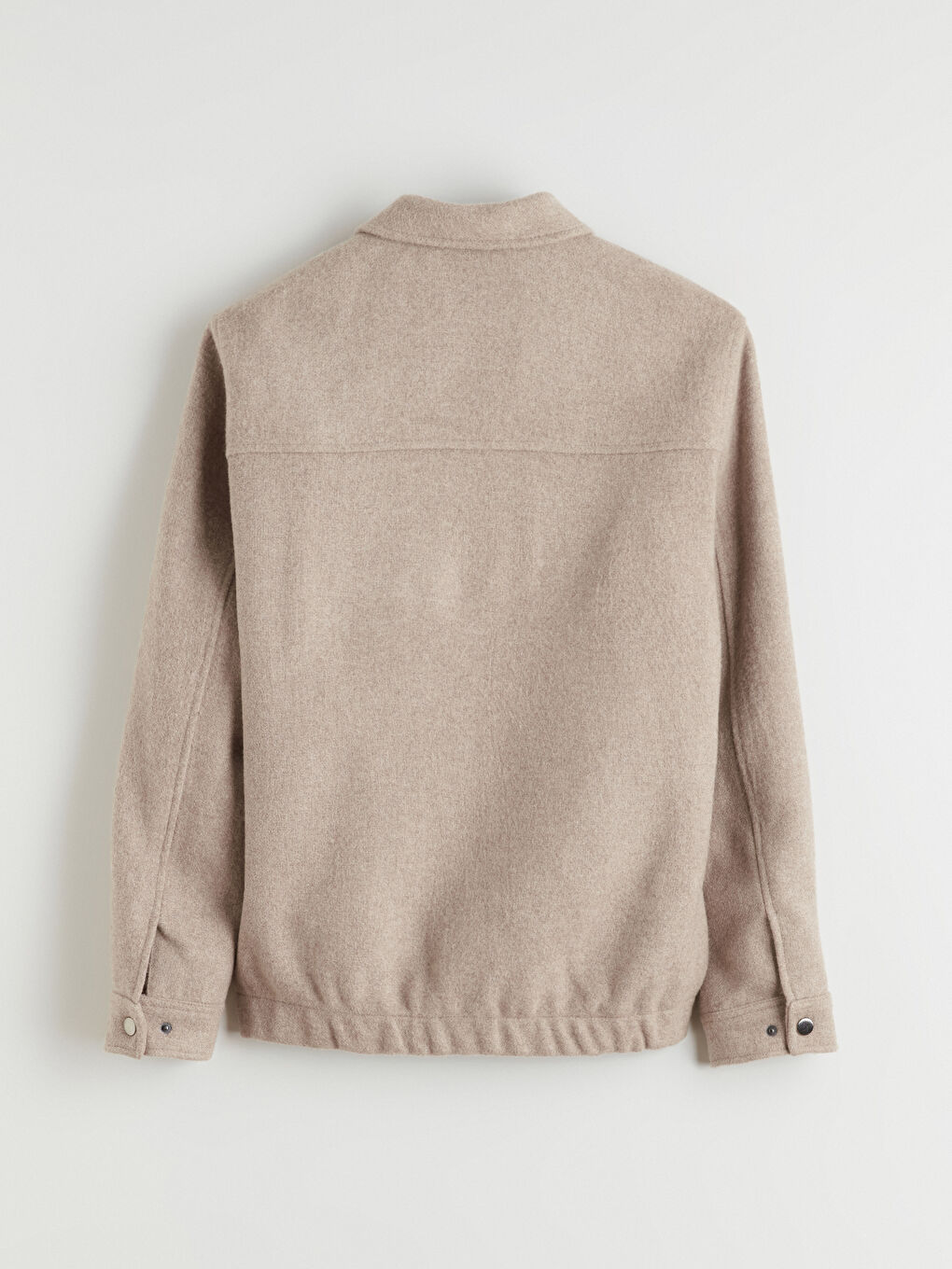 ерлерге арналған стандартты пішім жағалы мойын каше пальто-7