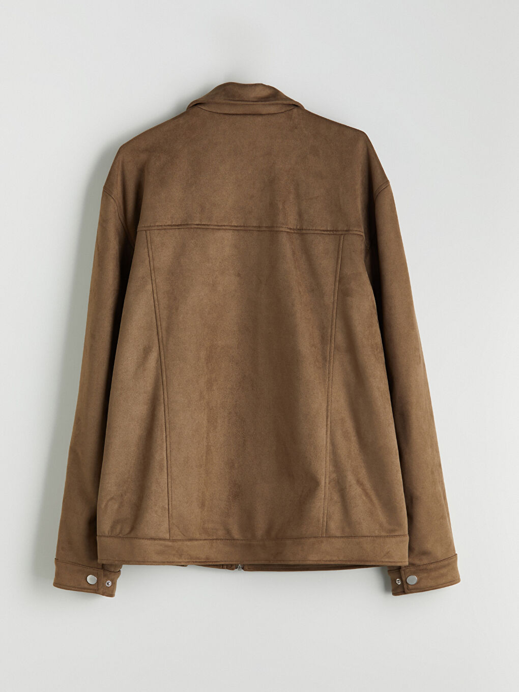 Bej Standart Kalıp Ceket Yaka Erkek Mont-7