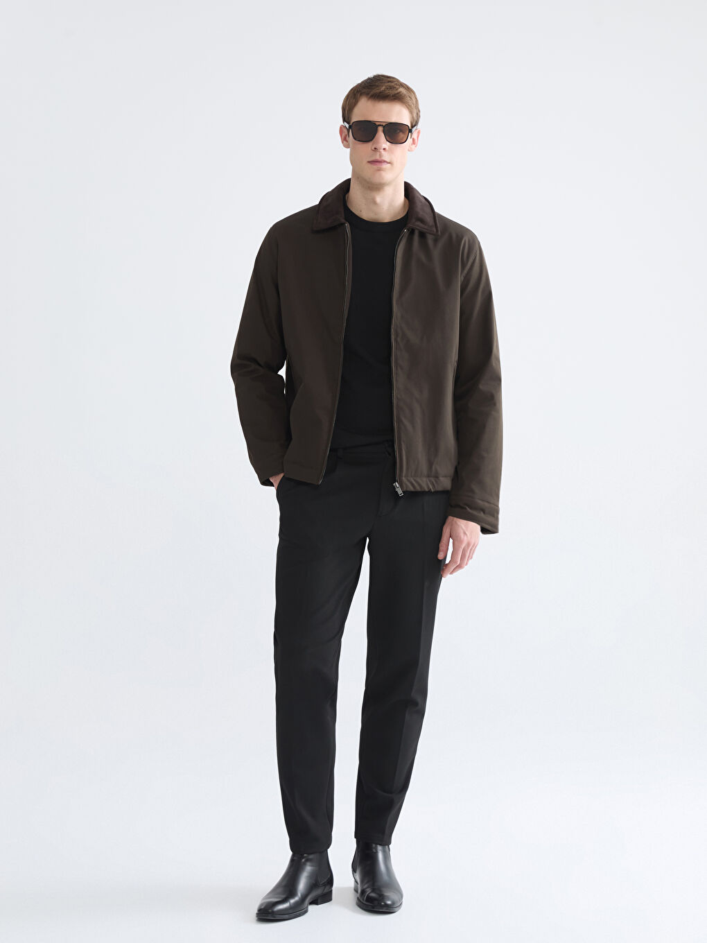 Standard Fit Collared Neck Men's Coat-1