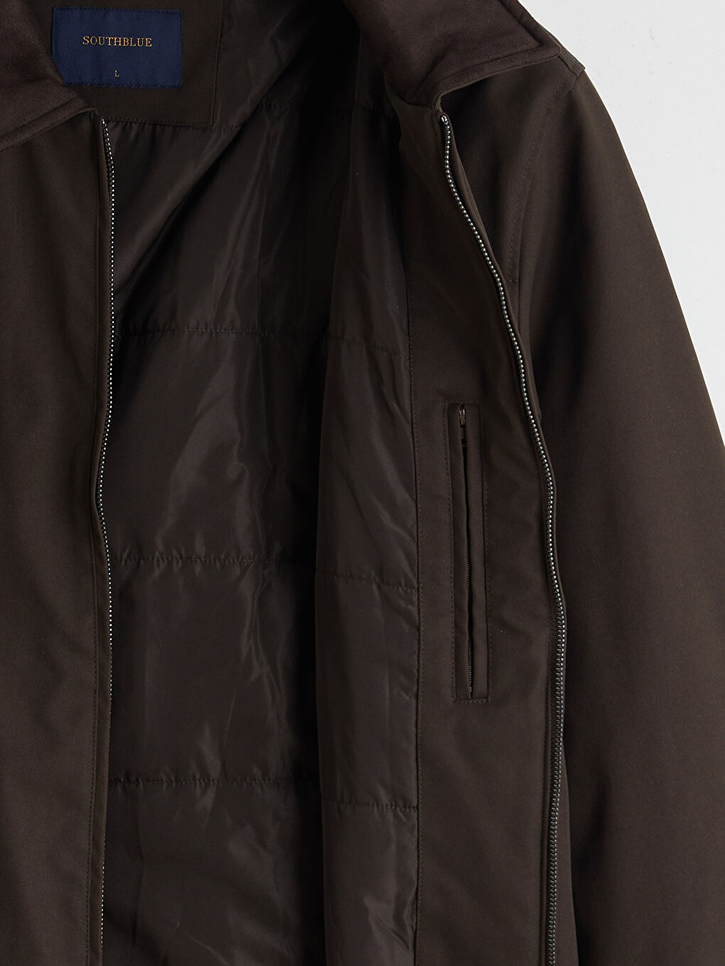 Regular Fit Jacket Neck Men's Coat-6