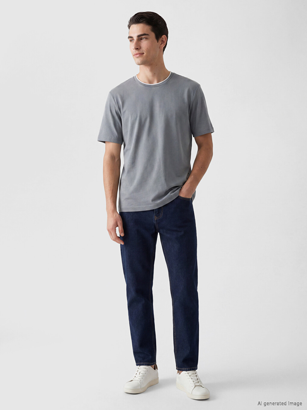 Crew Neck Men's T-shirt-1
