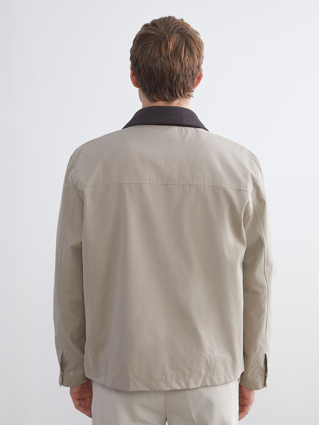 Standard Fit Collared Neck Men's Coat-3