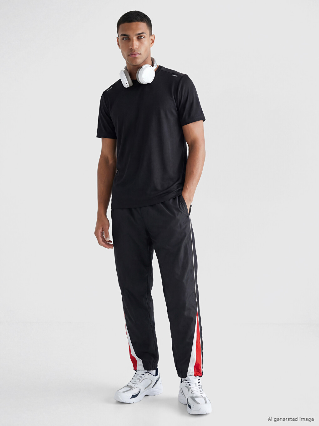 Crew Neck Men's Sport T-shirt-1