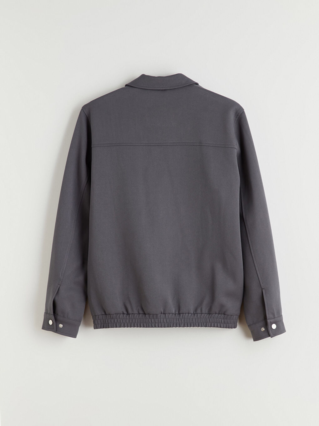 Antrasit Standart Kalıp Gömlek Yaka Erkek Mont-7