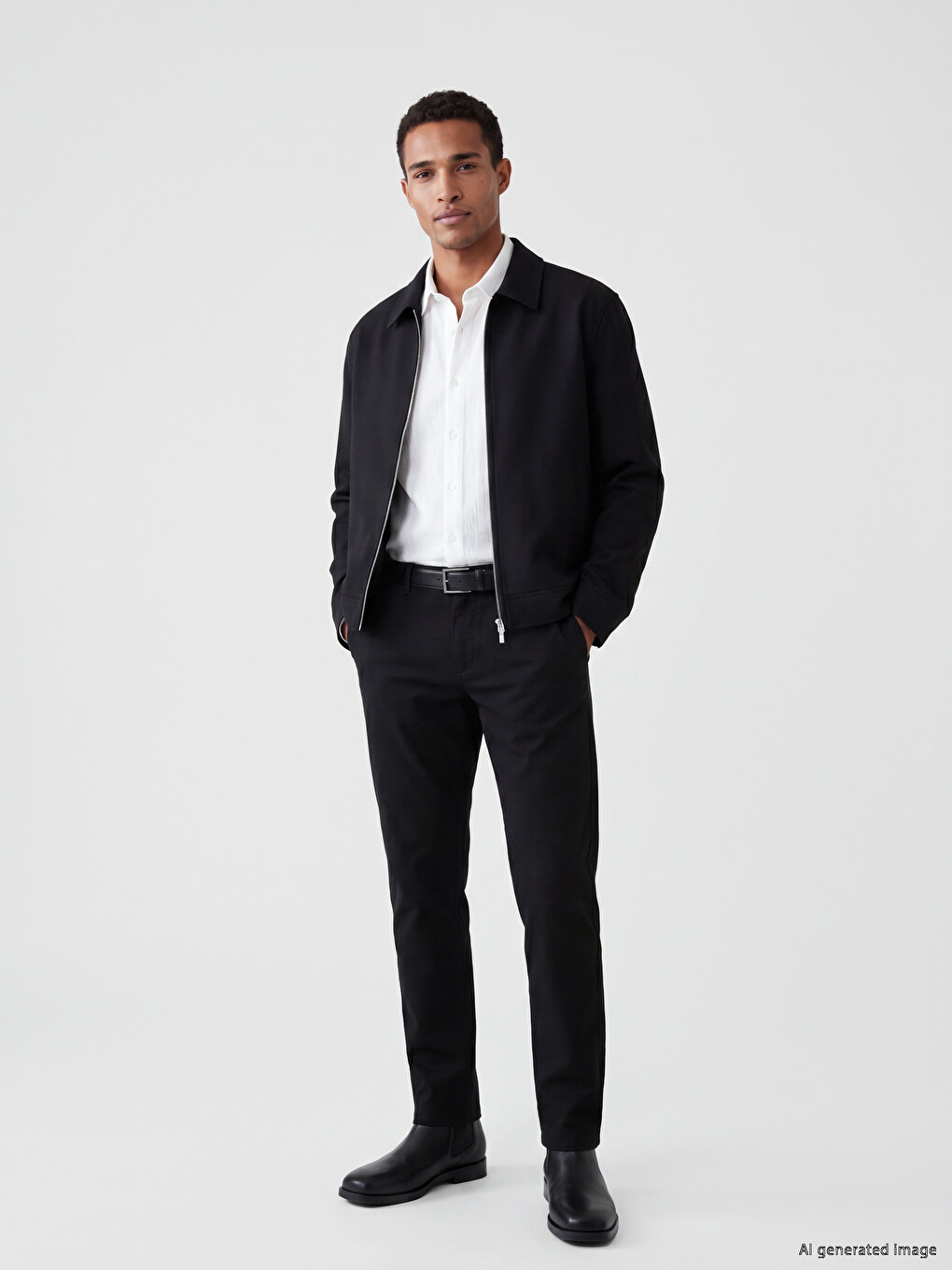 Siyah Regular Fit Erkek Ceket-1