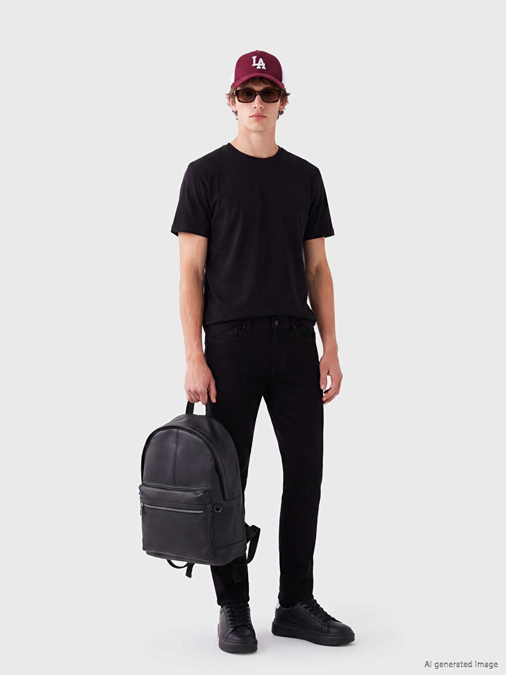 Siyah 750 Slim Fit Erkek Jean Pantolon-1