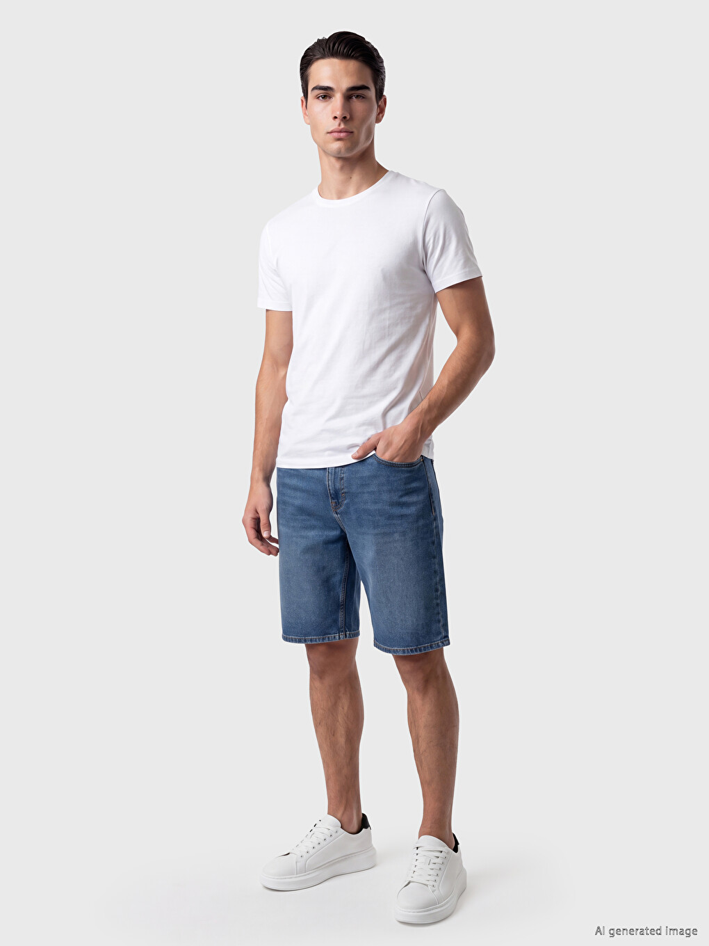 Super Slim Fit Stretch Fabric T-shirt / 01-1
