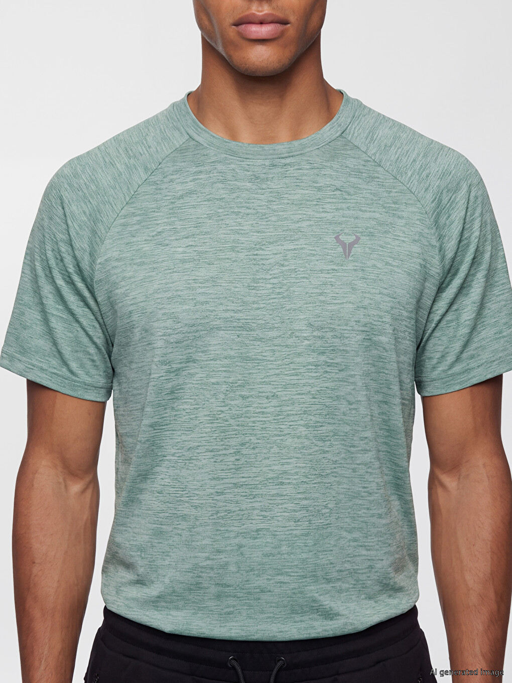 T-shirt Sportiv Me Jakë Të Rrumbullakët Për Burra-2