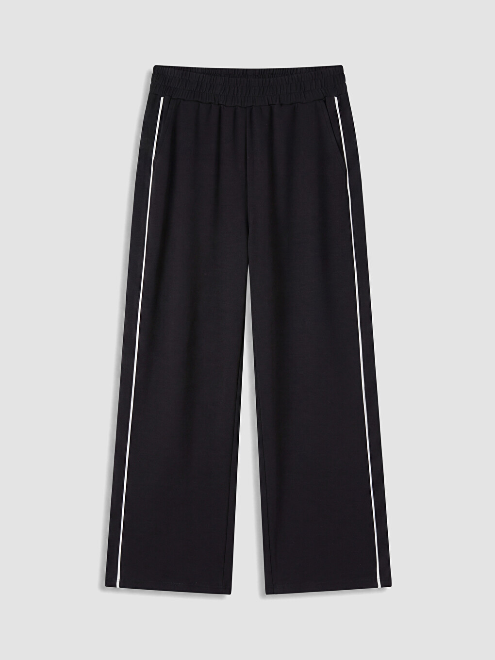 Elastic Waist Modal Blend Women's Sports Sweatpants-4