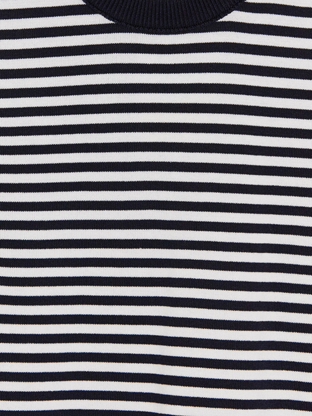Crew Neck Striped Short Sleeve Men's Knitwear Sweater-6