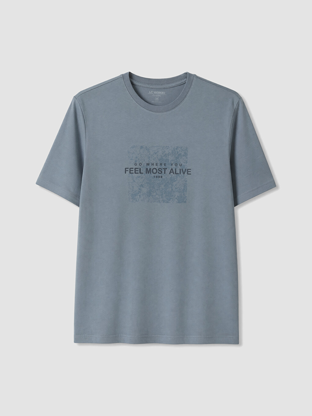 Crew Neck Printed Men's T-shirt-4