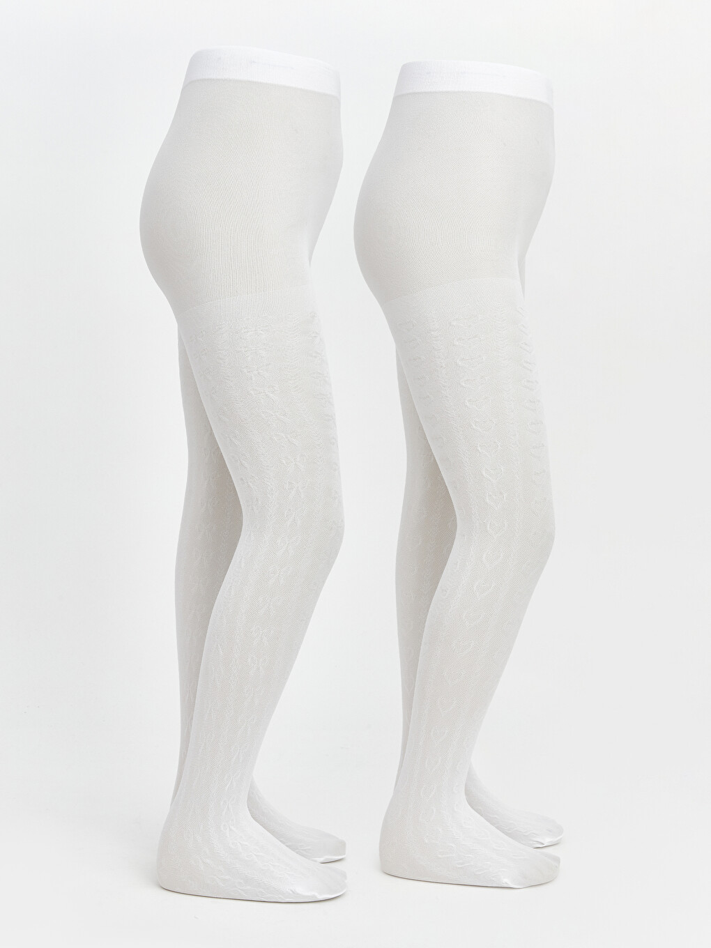 Girls' Patterned Tights Two-pack