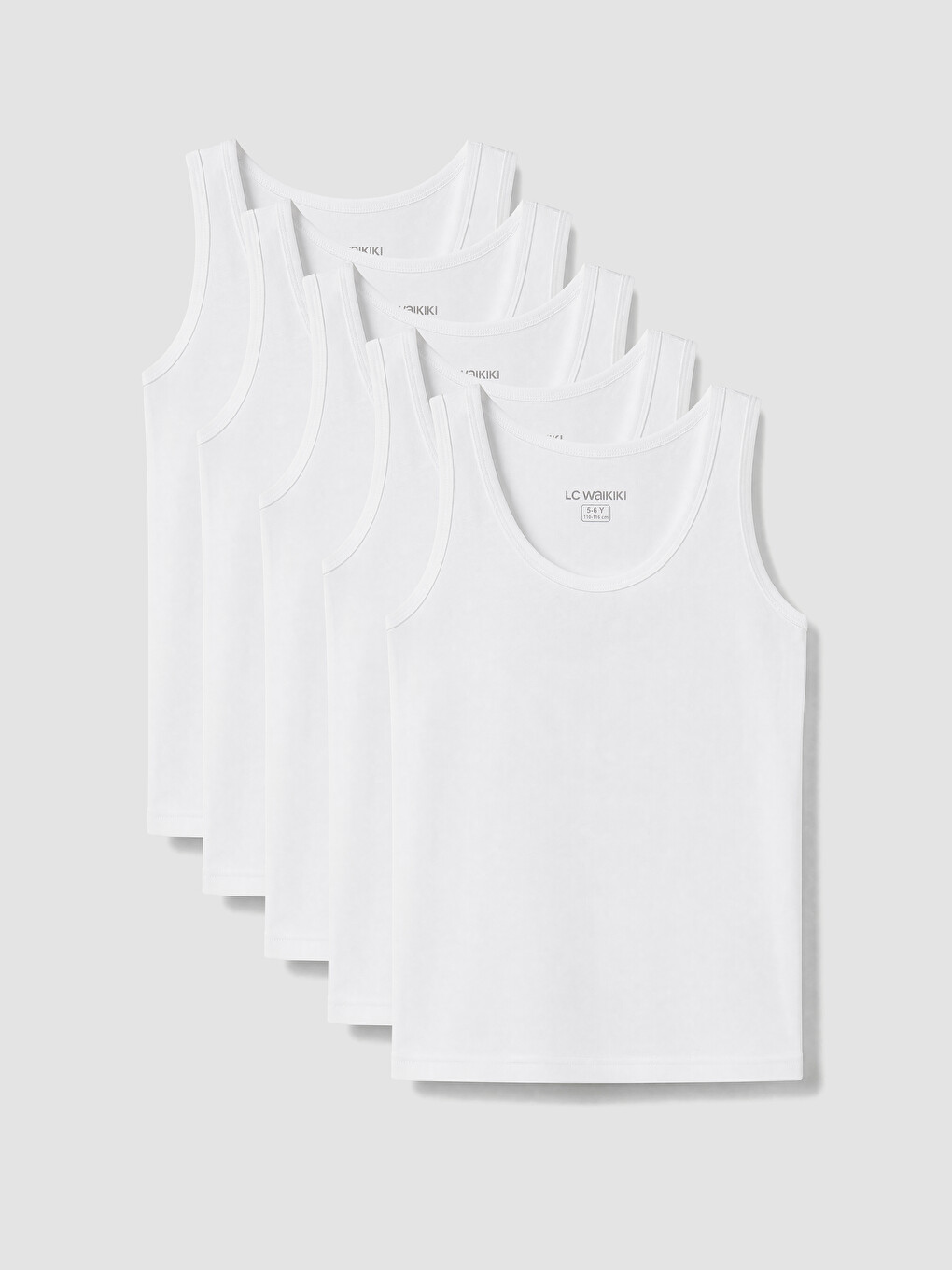 Jungen Jersey Unterhemd 5er-pack