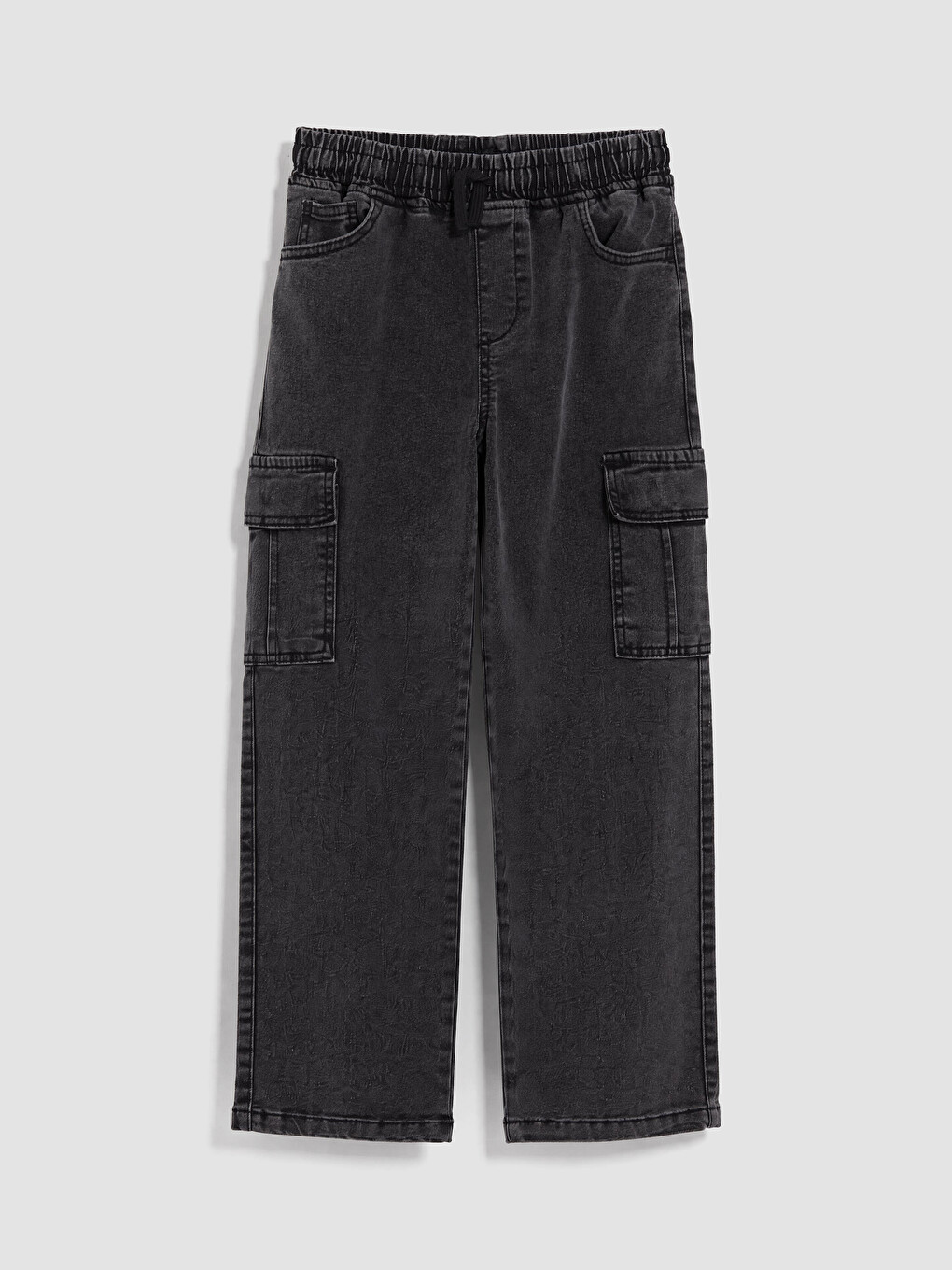 Antrasit Erkek Çocuk Kargo Jean Pantolon