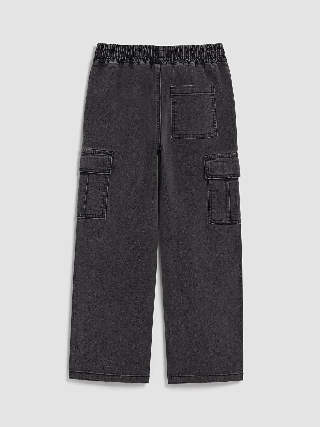 Antrasit Erkek Çocuk Kargo Jean Pantolon-2