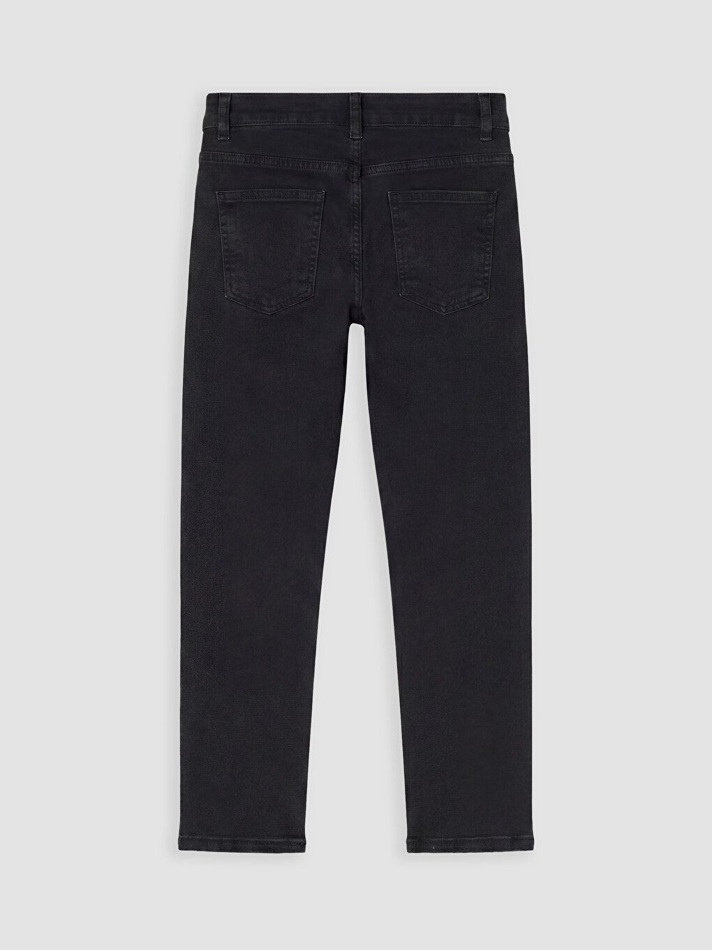 Siyah Slim Fit Erkek Çocuk Jean Pantolon-2