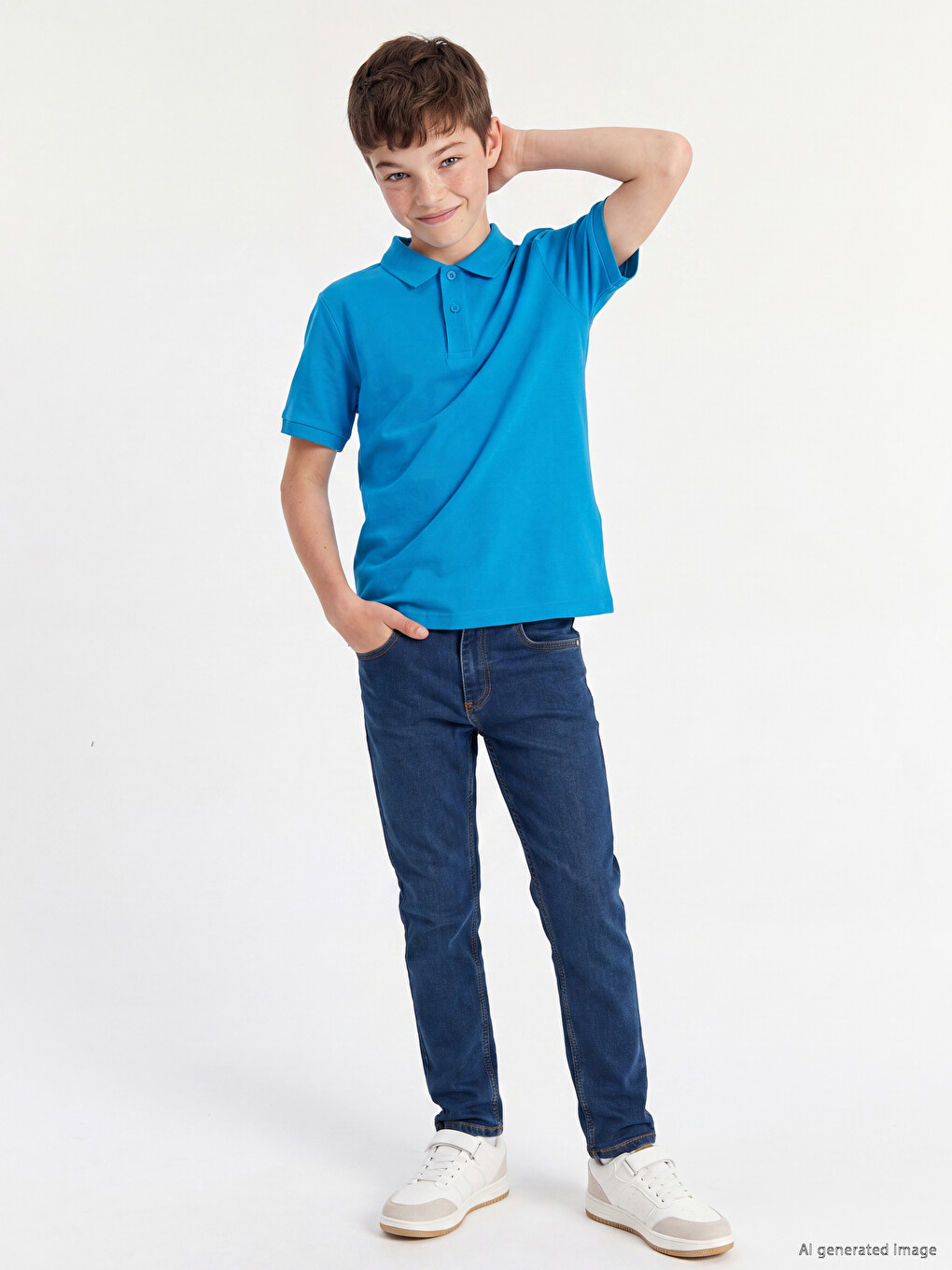 İndigo Slim Fit Erkek Çocuk Jean Pantolon