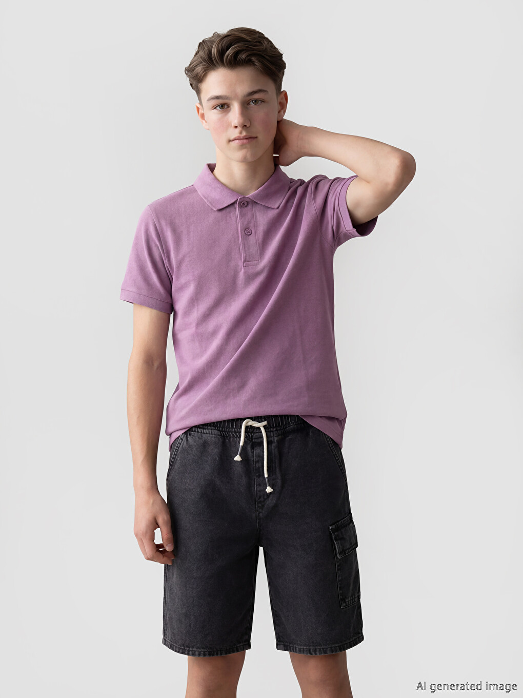 Polo Collar Boys' Pique T-Shirt