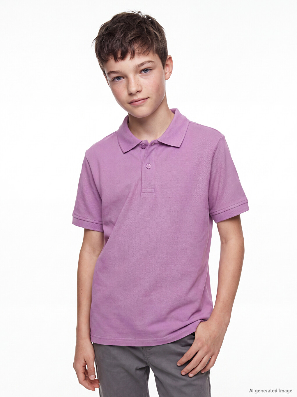 T-shirt Pique Me Jakë Polo Për Djem