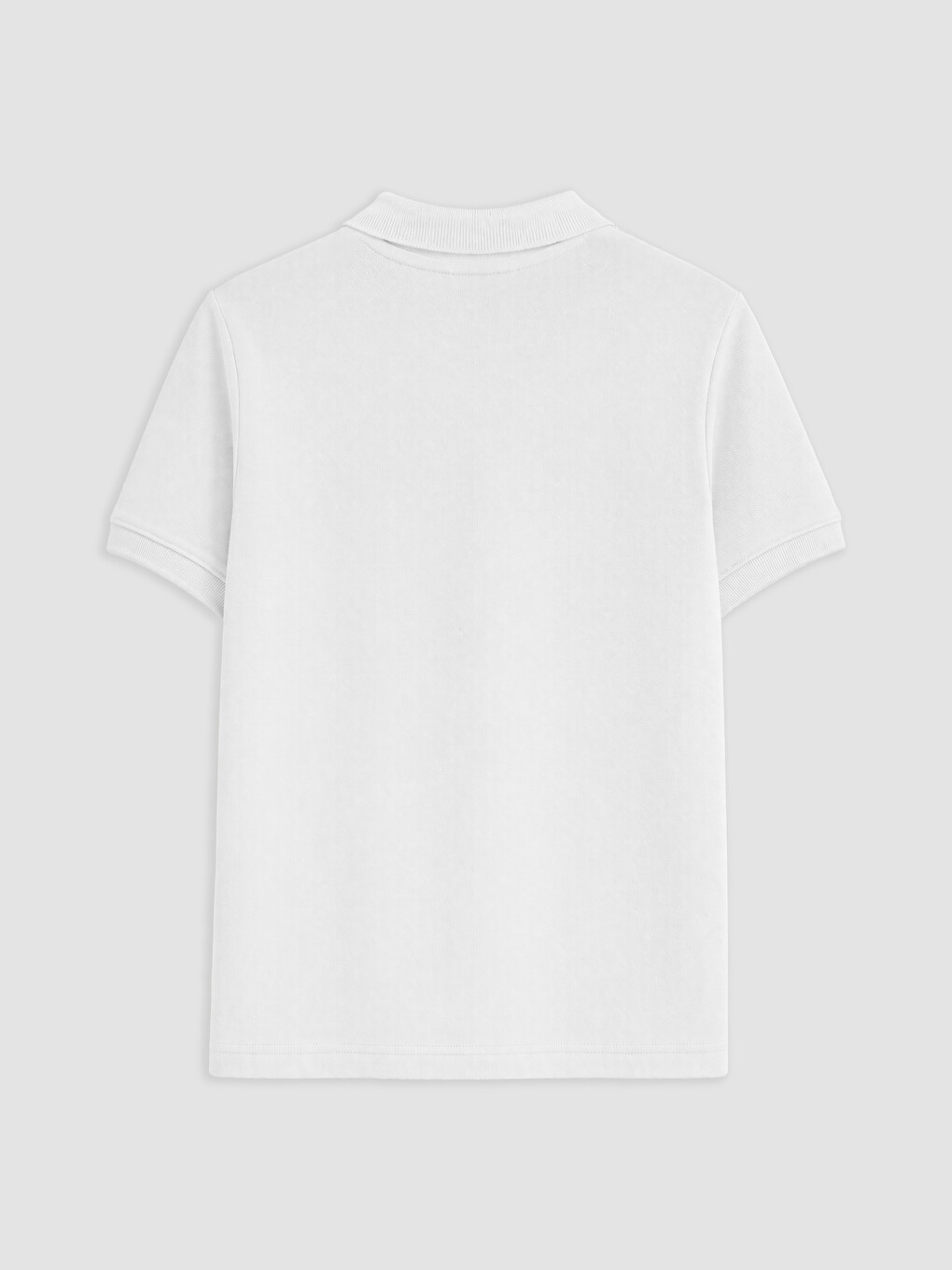 T-shirt Piqué Garçon À Col Polo-3