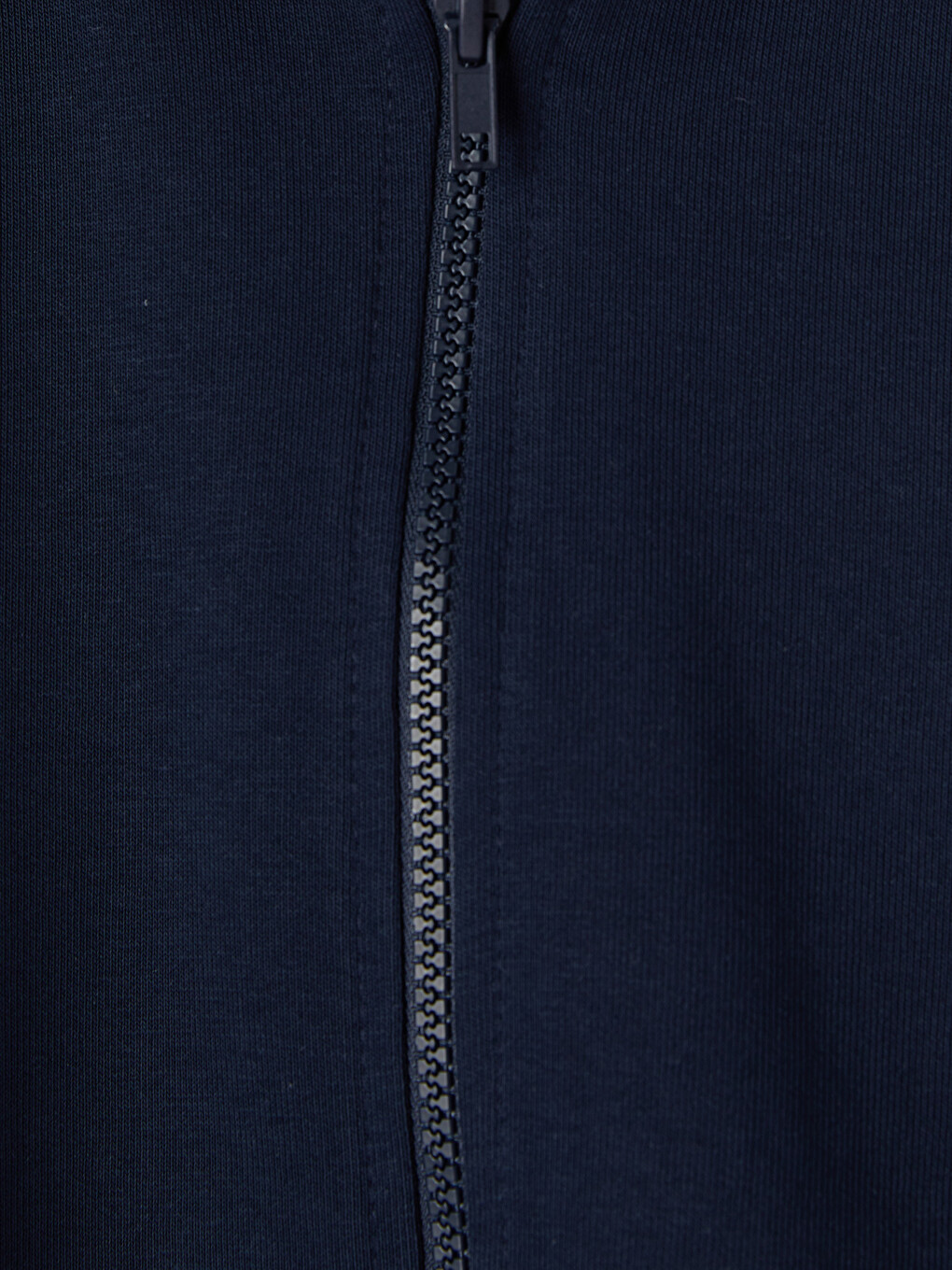 Lacivert Kapüşonlu Erkek Çocuk Fermuarlı Sweatshirt-1