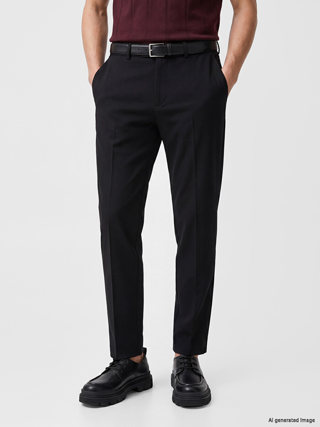 Men's Regular Fit Trousers-1