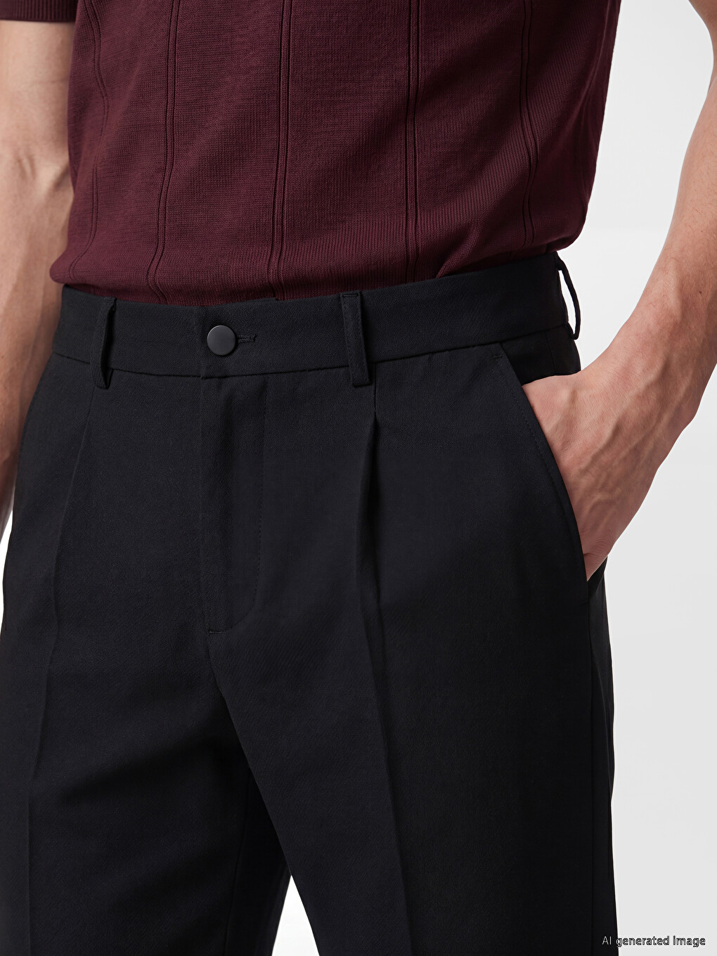 Men's Regular Fit Trousers-2