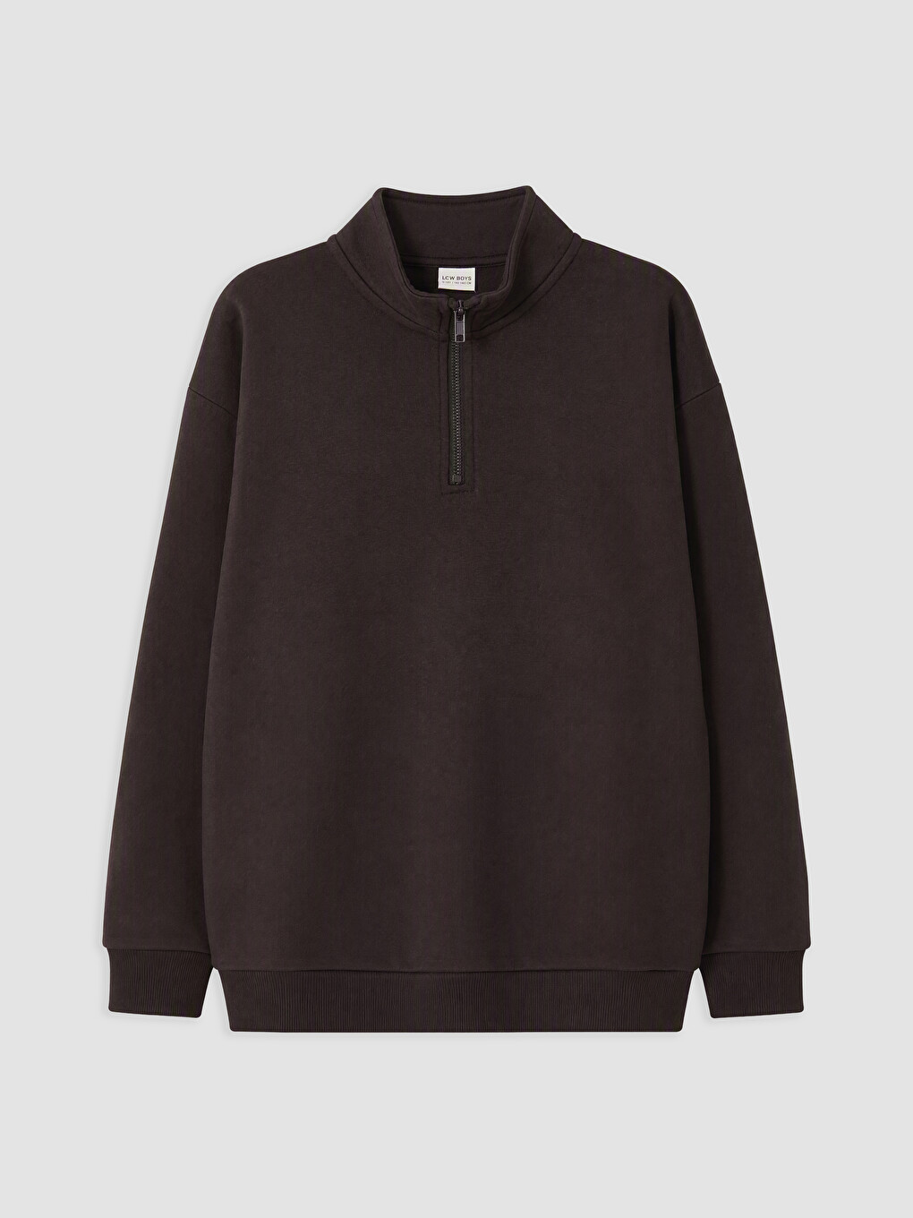 Mock Neck Boys' Thick Sweatshirt