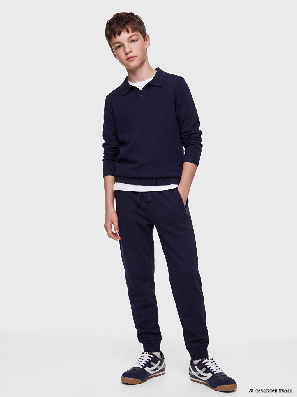 Pantaloni De Trening Băieți Cu Talie Elastică