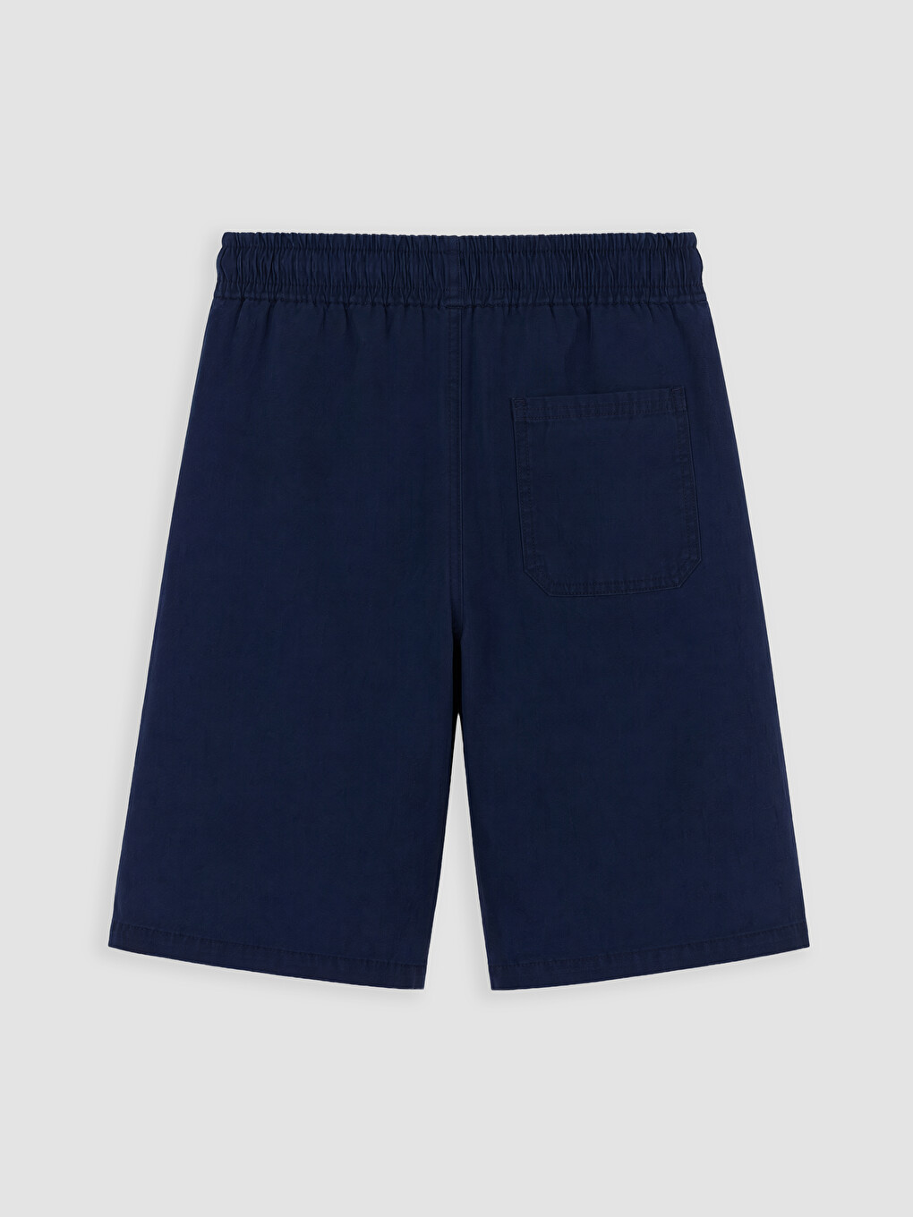Lacivert Beli Lastikli Erkek Çocuk Gabardin Şort-2