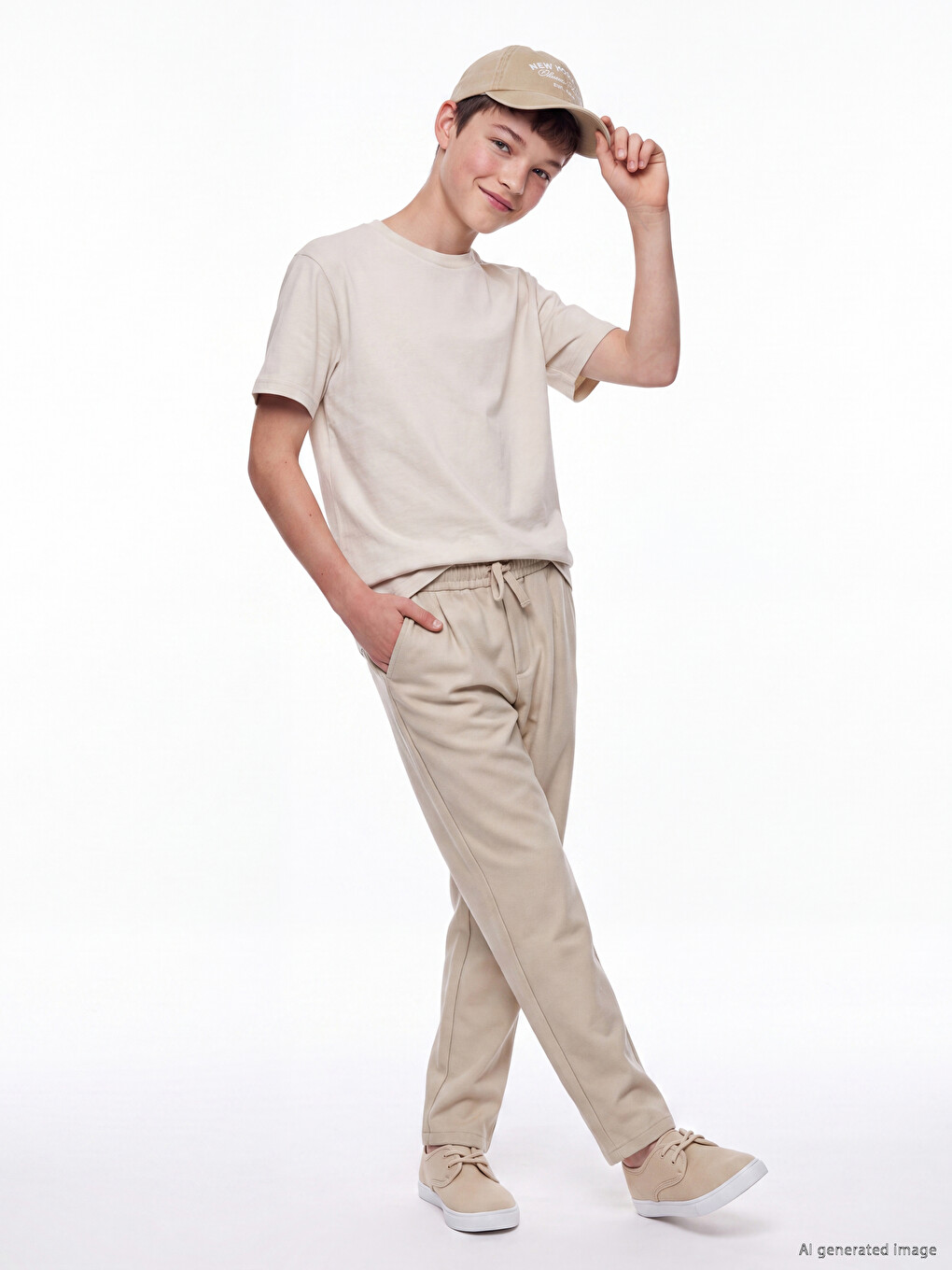 Boy Beige Trousers