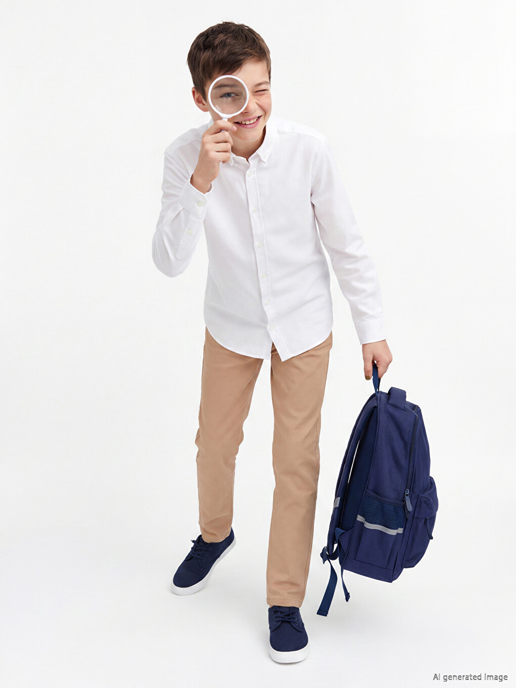 Slim Fit Boys' Gabardine Trousers