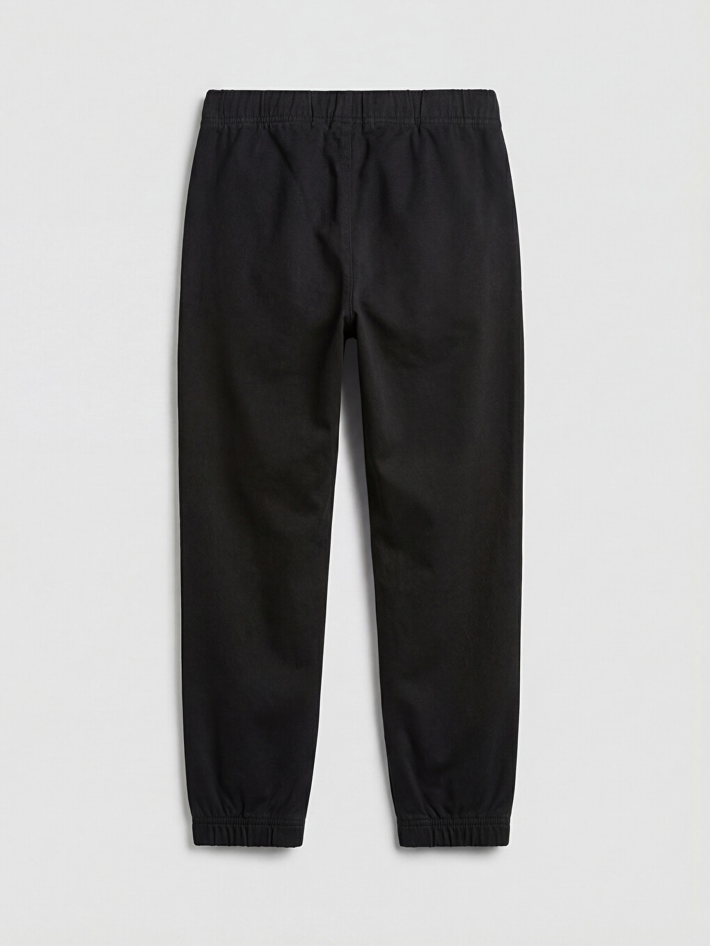 Siyah Erkek Çocuk Gabardin Jogger Pantolon-1
