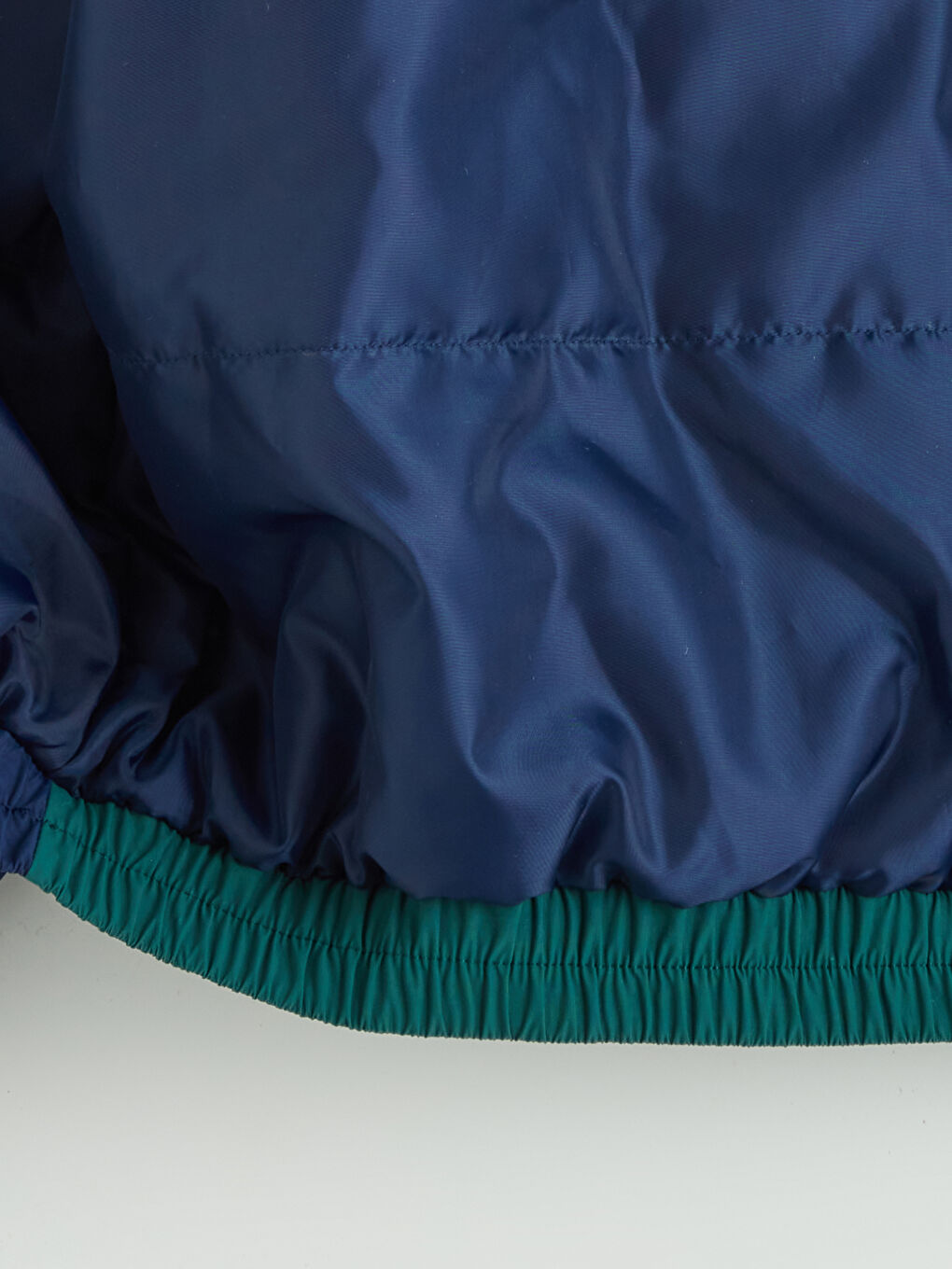 Yeşil Rahat Kalıp Dik Yaka Erkek Mont-6