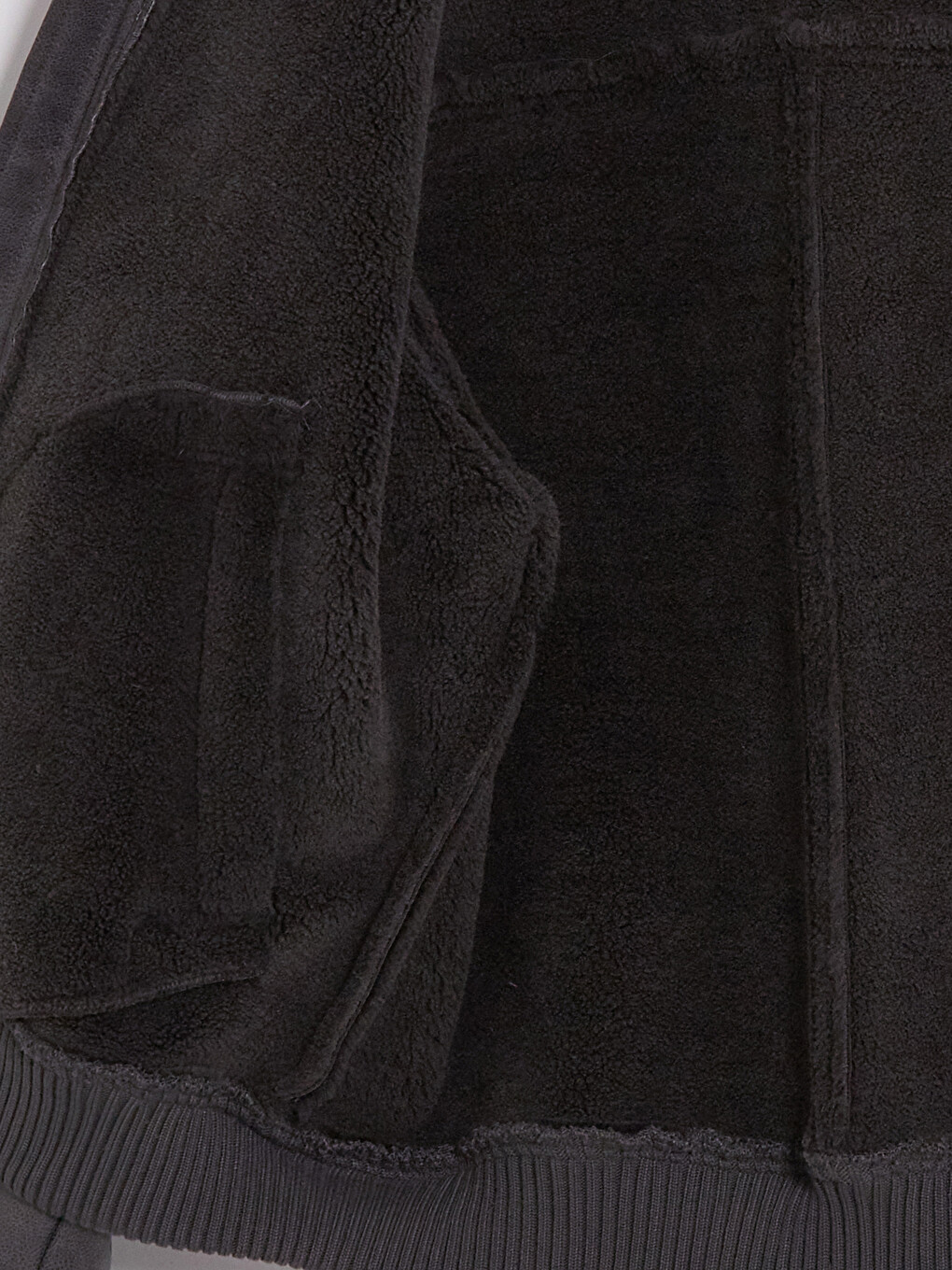 Relax Fit Fur Collar Men's Faux Leather Coat-8