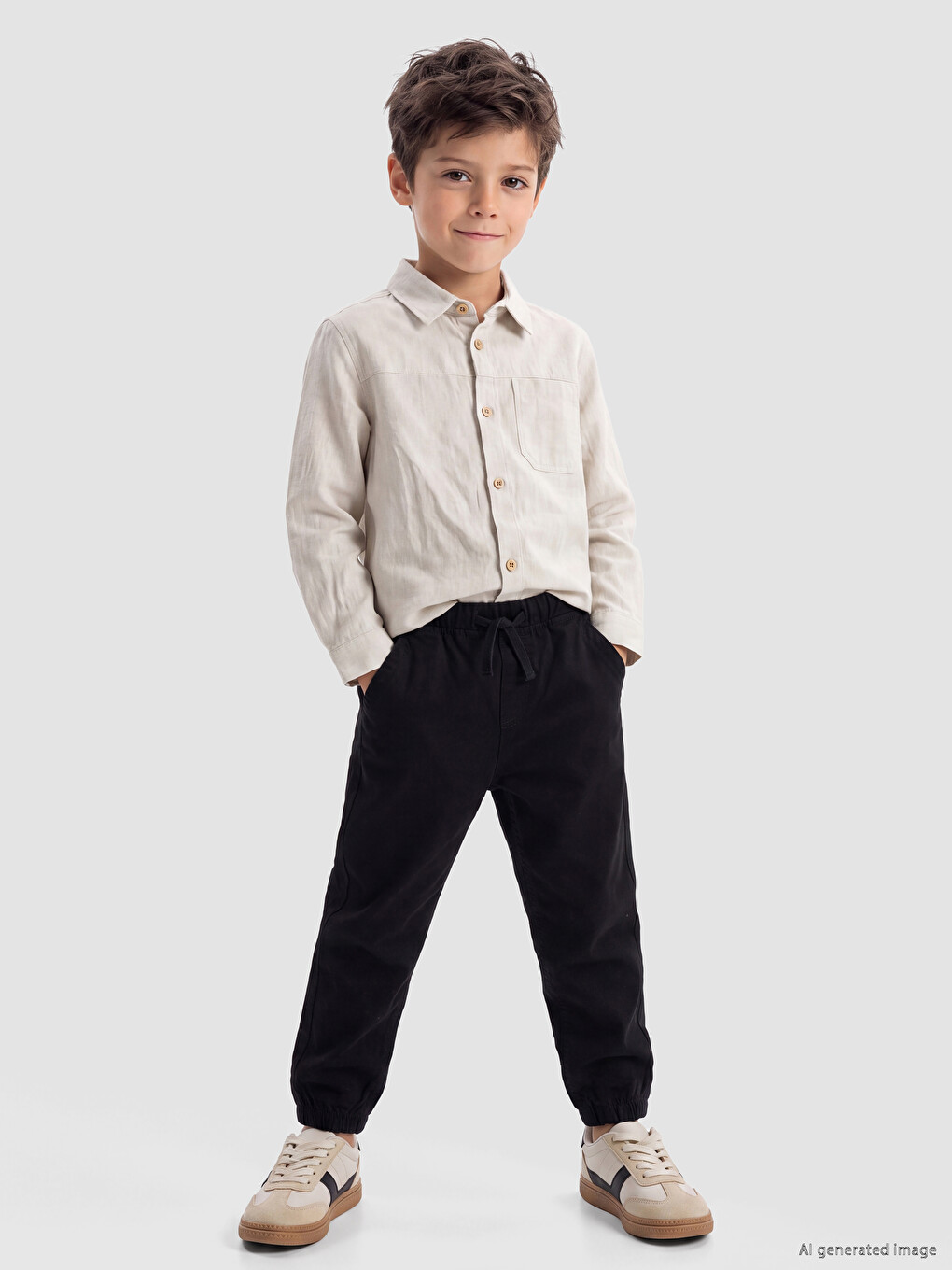 Regular Fit Boys' Jogger Trousers-1