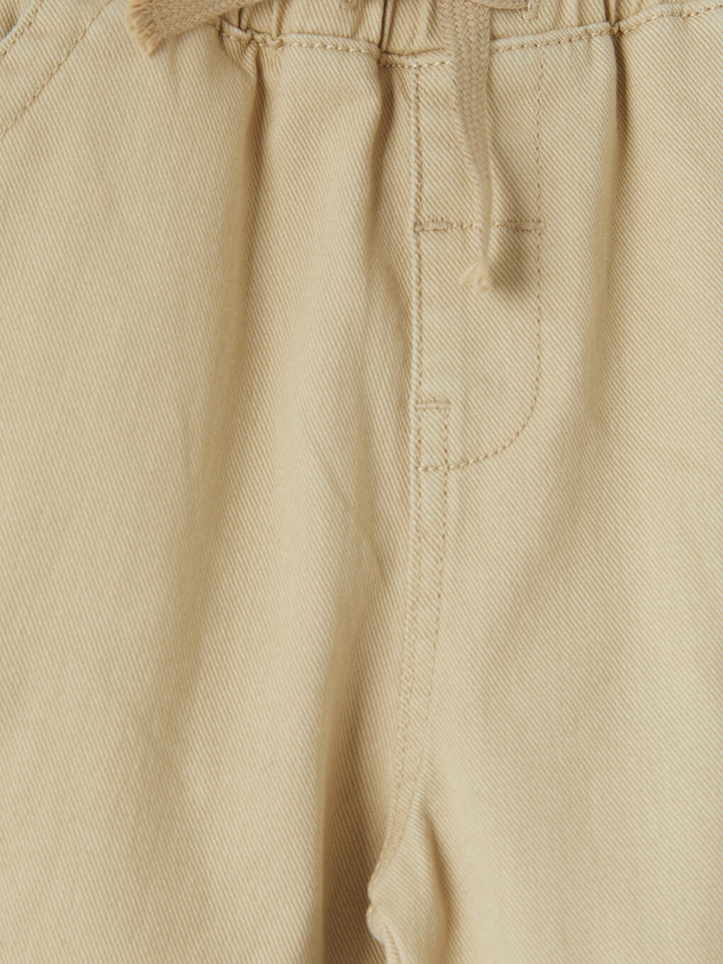 Bej Erkek Çocuk Gabardin Kargo Pantolon-2