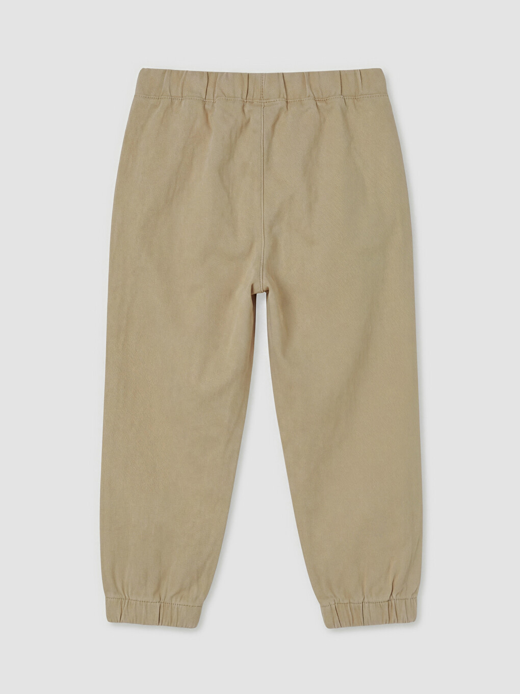 Bej Erkek Çocuk Gabardin Jogger Pantolon-1