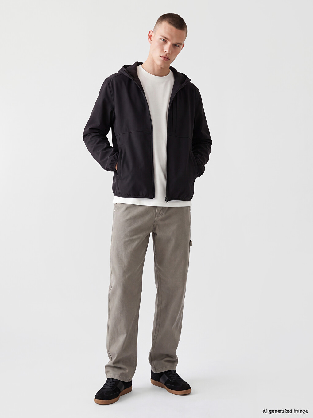 Man Black Coat-1