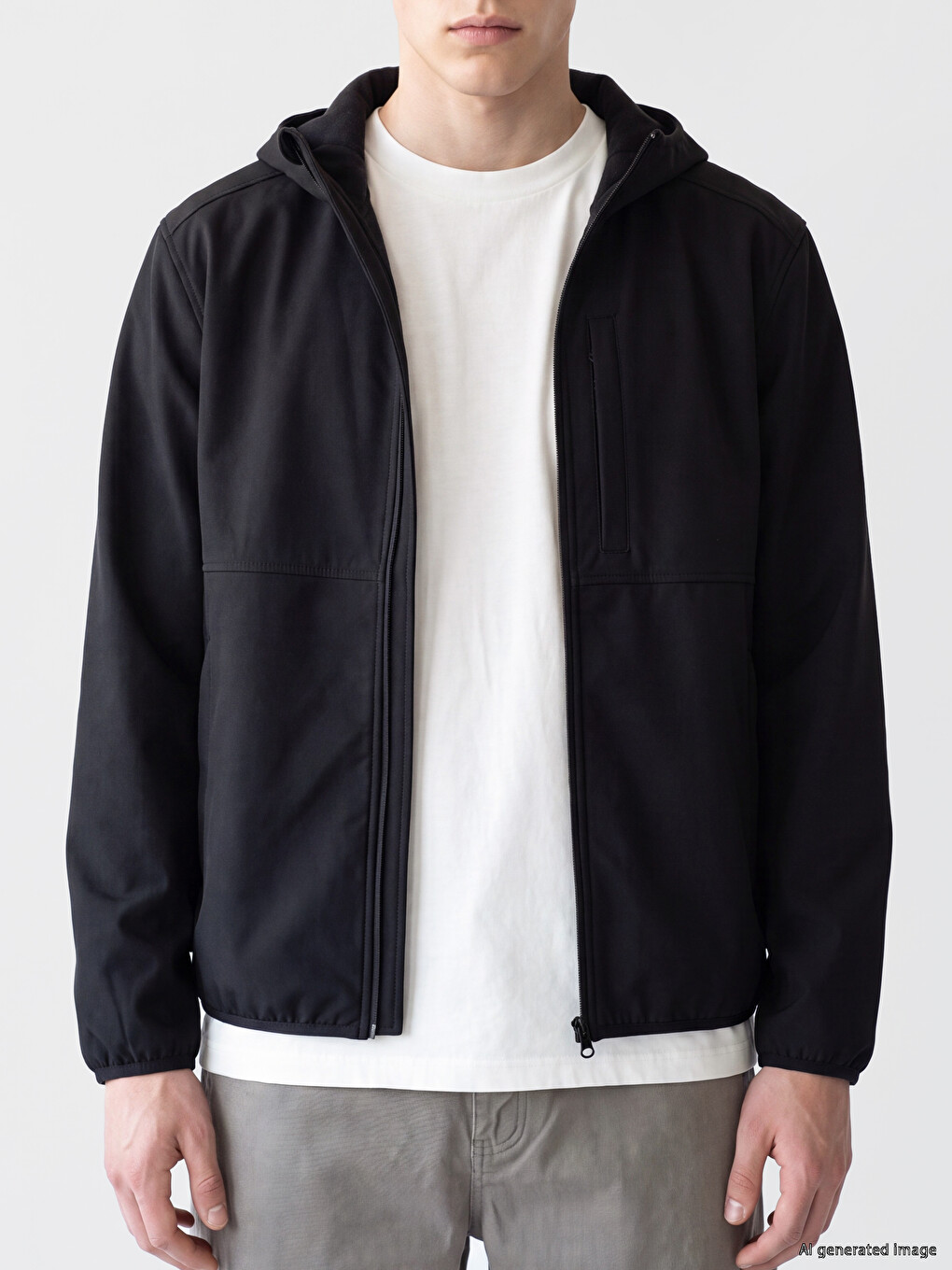 Man Black Coat-2