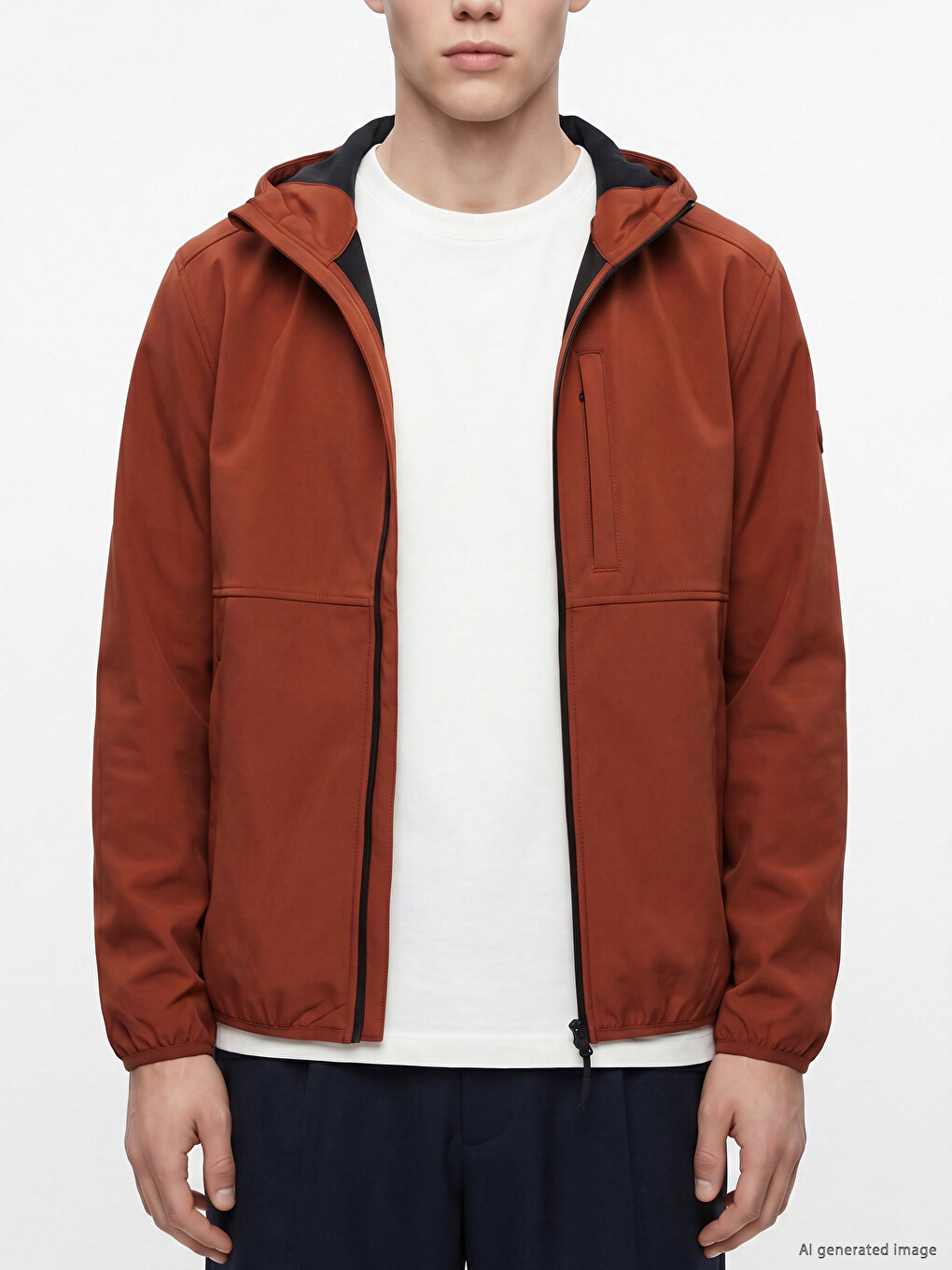 Mashkull Portokalli Anorak-2